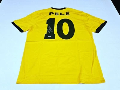Pele Brazil Signed Autographed Soccer Futbol Jersey Beckett Certified  - Image 1 of 4