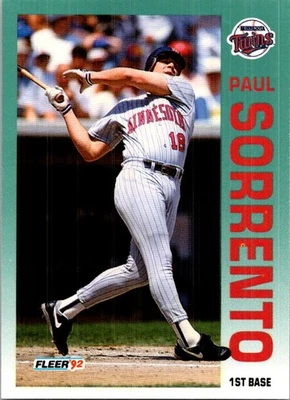 1992 Fleer #218 Paul Sorrento - Image 1 of 2