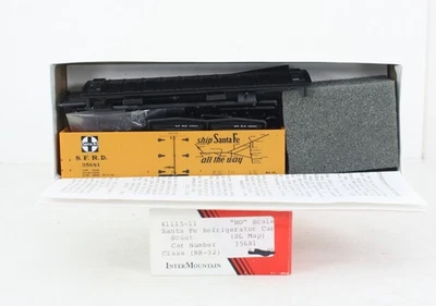HO Intermountain 41115-11 Santa Fe Refrigerator Car Scout Map Herald SFRD 35681 - Image 1 of 3