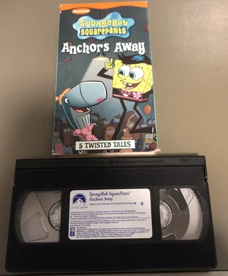 SpongeBob SquarePants Anchors Away VHS Tape 2003 Paramount Nickelodeon Cartoon - Image 1 of 3