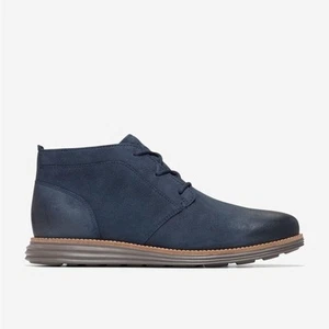 Cole Haan Original Grand Waterproof Chukka Boot in Navy Blue Suede Size 11.5. - Picture 1 of 11