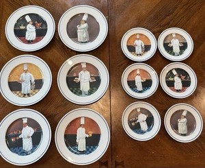 Williams Sonoma 12er Set Teller "Chef Serie" (6) 7 3/4 (6) 11" Neuwertig - Bild 1 von 8