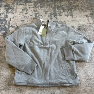 Felpa Goodfellow 1/4 Zip Adattiva Grigio XXL NUOVA Calda Accogliente Shacket - Foto 1 di 6