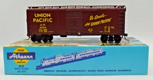 ATHEARN 1023 ZUSAMMENGEBAUTER HO SCALE KIT, UNION PACIFIC BOX CAR Kadee Couplers - Bild 1 von 10