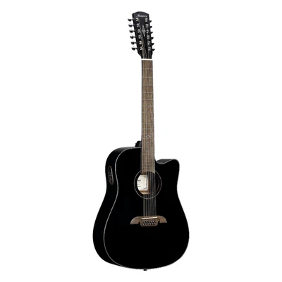 Guitarra Eléctrica Acústica Dreadnought Alvarez AD60ce 12 Cuerdas, Negra Foto 1 de 4
