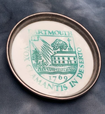 罕见复古达特茅斯大学纯银杯垫 Gorham Ivy League 著 — 第 1/4 张图片