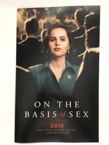 ON THE BASIS OF SEX Movie Hand-Signed SHEET MUSIC Best Song & Score FYC PROMO - Picture 1 of 9