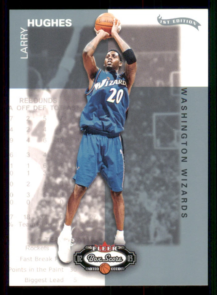 2002-03 Fleer Box Score First Edition #123 Larry Hughes /100 - Image 1 of 2