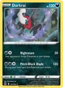 x1 Darkrai - 120/196 - Holo Rare - Reverse Holo Pokemon SS11 Lost Origin M/NM - Picture 1 of 1