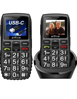 Artfone C1+ Mobile Seniorenhandy ohne Vertrag große Tasten 1400mAh