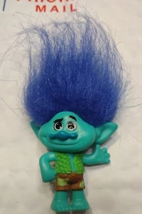 2015 Hasbro 3" Tall Trolls Movies Happy Branch With Troll Hair DreamWorks Figure - Picture 1 of 2