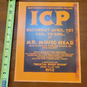 ICP INSANE CLOWN POSSE CONCIERTO VOLANTE MAESTRO DE ANILLOS TERROR RUEDA CAMISA ERA #2 - Imagen 1 de 3