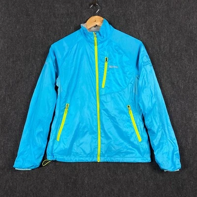 Marmot Womens Windbreaker Jacket Full Zip Aqua Fleece Zipped Pockets Small - Image 1 of 4