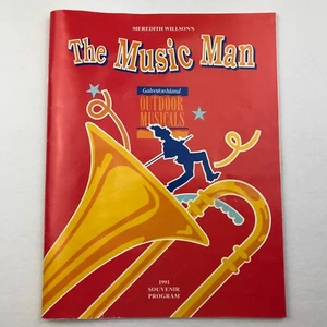 Vintage 1991 Souvenir Program The Music Man Musical Galveston Island Texas - Bild 1 von 14