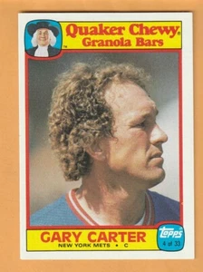 Gary Carter New York Mets 1986 Quaker Granola #4 HOF 10J - Imagen 1 de 2