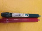 AMBRIA SET OF 2  CANDLES 1 RED 1 GREEN NEW IN WRAPPERS 8" IN LENGTH