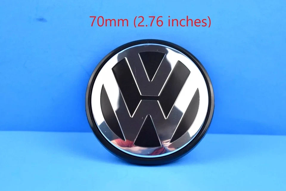 Nuevo Volkswagen Touareg 2004-2010 70 mm 2,7" tapacubos central logotipo 7L6601149B ✅ Foto 1 de 4