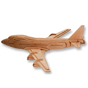 3-D Wooden Puzzle - Airplane Model 747 -Gift Item "Brand New" - Picture 1 of 1