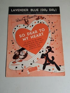 Walt Disney 1948 So Dear To My Heart "Lavender Blue (Dilly Dilly)" Noten - Bild 1 von 3