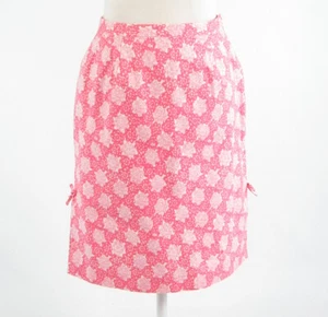 Gonna TIBI A-line rosa bianca geometrica misto cotone 10 - Foto 1 di 8