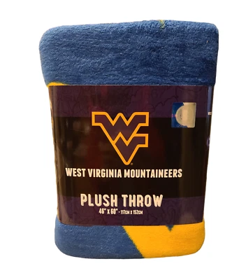 West Virginia Mountaineers Plush Throw Blanket - Image 1 of 2