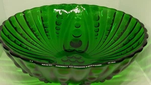 Tazón para servir bayas grande 8" verde burple vidrio ancla corto @60 - Imagen 1 de 4