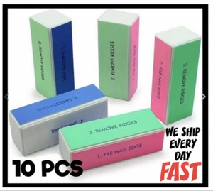 12 pcs Nail Art Shiner Buffer 4 Ways Polish Sanding File Block Manicure Product - Picture 1 of 3