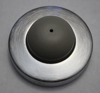 IVES by Schlage  Satin Chrome 2.5 inch Wall Bumper w Brass Base & Anchor Kit NWT - Image 1 of 4