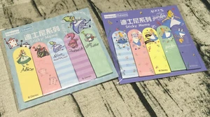 Disney Alice Wonderland Sticky Memo Notes Pad Cute Flag Bookmark Message Special - Picture 1 of 8