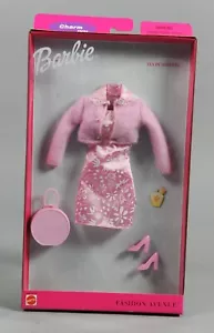 1999 Mattel Barbie Fashion Avenue Tea in London Pink Floral Outfit New - Picture 1 of 2