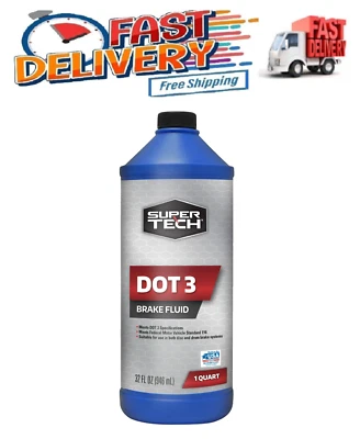 Líquido de frenos Super Tech DOT 3, 32 OZ, envío gratuito Foto 1 de 4