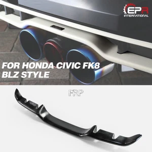 Kits de carrocería de guarnición trasera estilo fibra de vidrio estilo Honda Civic FK8 BLZ - Imagen 1 de 10