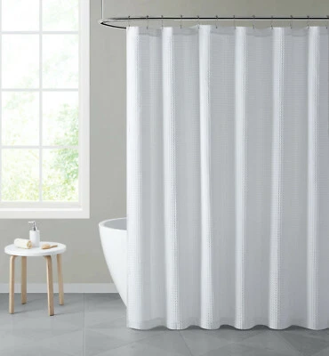 Hotel Collection Lujosa Cortina de Ducha Tela Tejido Waffle - Colores Surtidos Foto 1 de 4