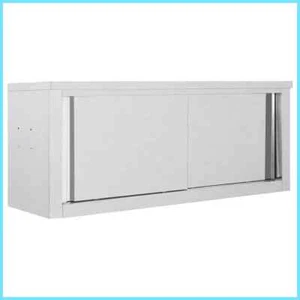 Wandhängeschrank mit Schiebetüren 120×40×50 cm Edelstahl - Bild 1 von 23