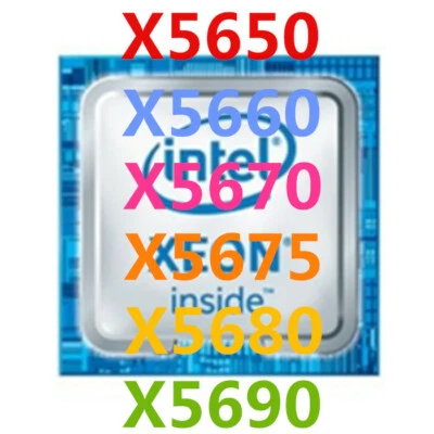 Intel Xeon X5650 X5660 X5670 X5675 X5680 X5690 CPU Six-Core LGA 1366 Processors - Image 1 of 2