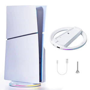 RGB Vertikaler Ständer für Ps5 & Ps5 Slim Konsole Rutschfeste Basishalterung - Bild 1 von 8