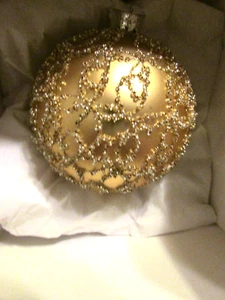 Nieman Marcus große goldene Glaskugel Ornament - Germany - Neu in OVP - Bild 1 von 3