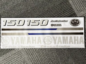Yamaha 150 PS Vierzylinder Außenbordmotor Reproduktions Decals Aufkleber Set - Picture 1 of 6