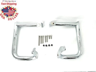 NEW Rear Saddlebag Guard Crash Bar for Harley Heritage Softail Classis 1.5" USA - Image 1 of 4
