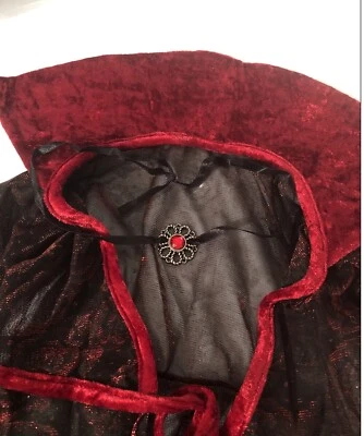 Shimmering vampires cloak with necklace - Image 1 of 4