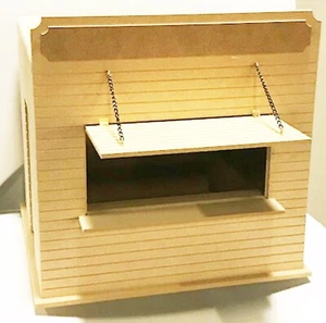 Dolls House Food Bar Kit Flat Pack Wooden (MDF) 1:12 Scale Miniature Shop Tumdee - Picture 1 of 8