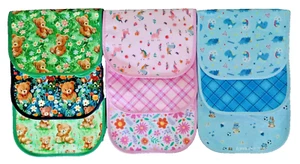 3 Super-Soft Bibs 0 - 12 Months BPA Free - Picture 1 of 8