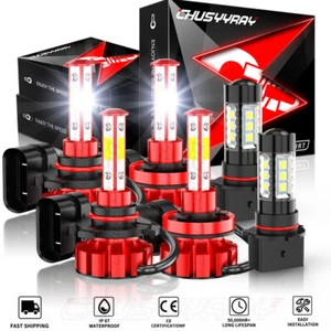 For 2015-2020 GMC Yukon XL Combo LED Headlight HIGH LOW + Fog Lights 6PCS - Picture 1 of 11