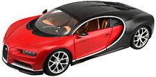Bburago 1:18 Bugatti Chiron Red/ Black Diecast Model Car - In Stock