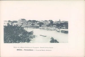 BRAZIL Pernambuco Santo Antonio view 1910s PC - Imagen 1 de 2