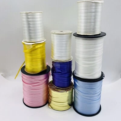 Curling Ribbon Lot White Gold Purple Yellow Christmas Birthdays 2000 yd + - Image 1 of 4
