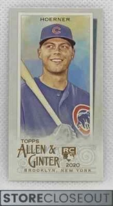 Allen & Ginter #199 Nico Hoerner 2020 novato Mini A&G trasero radiocontrol Chicago Cubs - Imagen 1 de 2