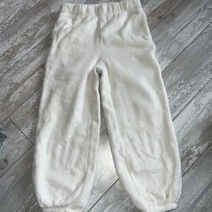 Gap Fleece Jogger Sweatpants Off White Sparkle Size 6 - Picture 1 of 2