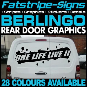 passend für CITROEN BERLINGO ONE LIFE LIVE IT CAMPER VAN AUFKLEBER GRAFIK AUFKLEBER - Bild 1 von 2