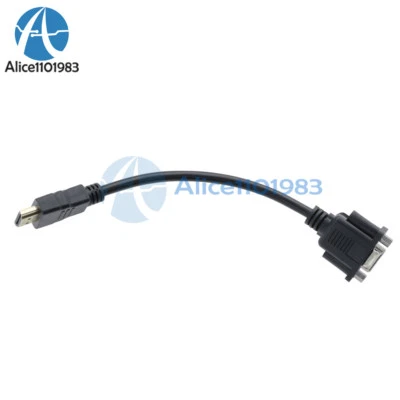 1080p HDMI Stecker auf VGA D-SUB Pins Buchse Video AV Adapter Kabel für HDTV PC - Bild 1 von 4